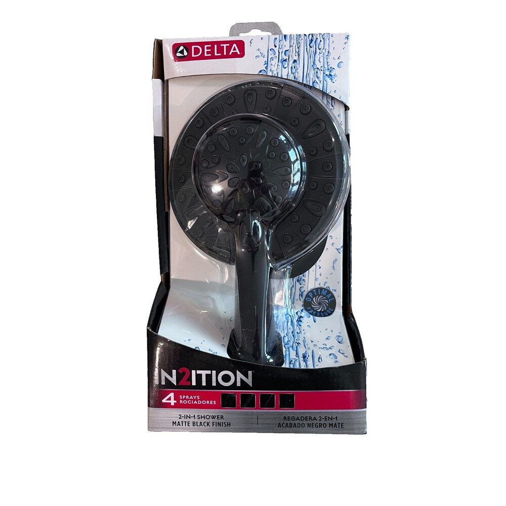 Delta In2ition Two-in-One 5-Spray Patterns 6.63 in. Wall Mount Dual Shower Heads